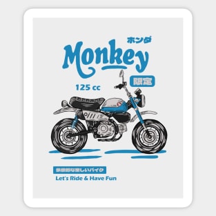 Honda Monkey - Blue Sticker